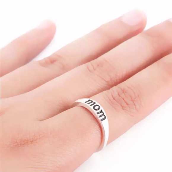 NEW MOM Vintage Anti-allergy Silver Ring - Picture 4 of 5